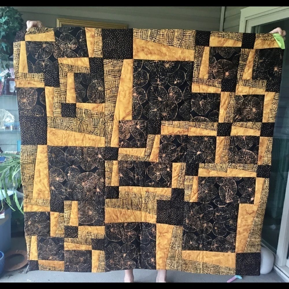 Handmade Lap Quilt. 52” X 52”